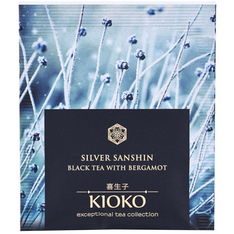 Чай KIOKO SILVER SANSHIN черный с ароматом бергамота, 25шт/уп