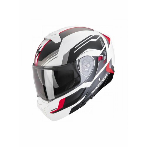Шлем модуляр Scorpion EXO-930 EVO SIKON Бело-красный S