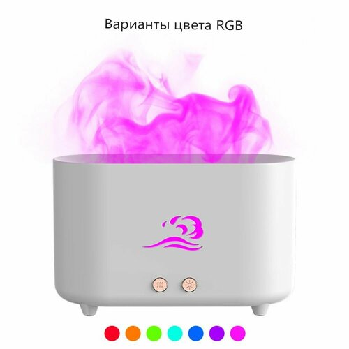 Портативный ультразвуковой мини увлажнитель воздуха для дома Аромадиффузор с эффектом пламени и подсветкой 219900₽