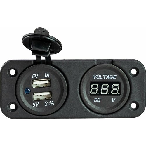 Разъем USB 5в 31А и цифровой вольтметр AD5-20134010 3066₽