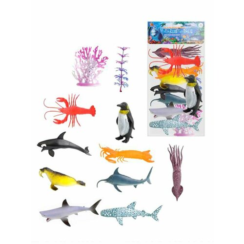 Набор фигурок Морские животные, 11 предметов Shantou Gepai HY666-3