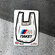 Наклейка на авто BMW M Performance 18.5х3.5см / Resource Stickers