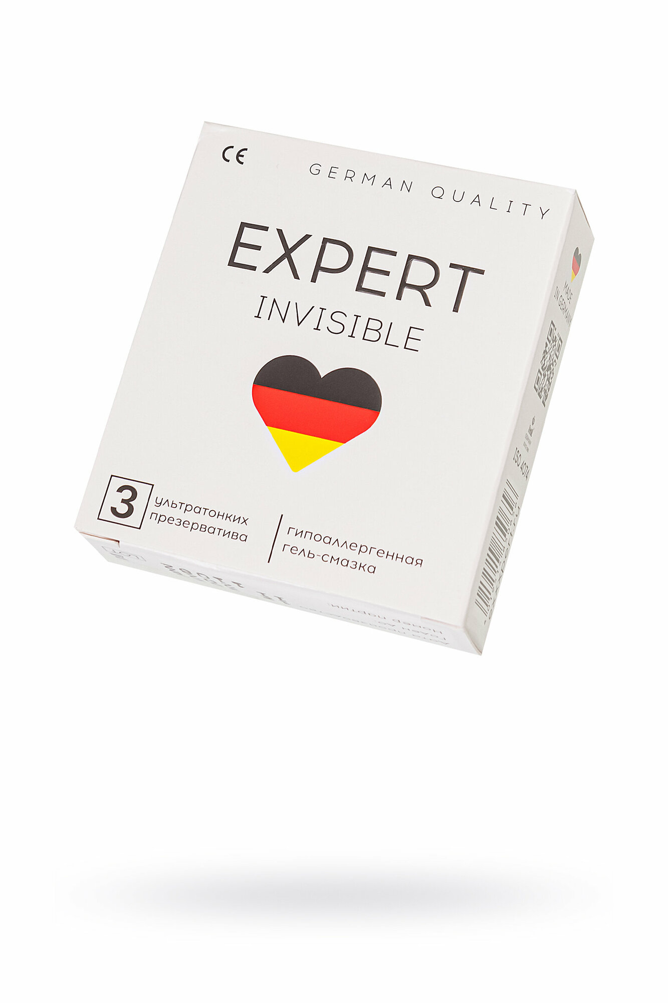 Презервативы ультратонкие гладкие EXPERT Invisible Germany прозрачный 3 шт.