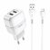 Зарядное устройство Hoco C77A Highway, 2×USB 5В/2.4А, EU-вилка, набор с кабелем ...