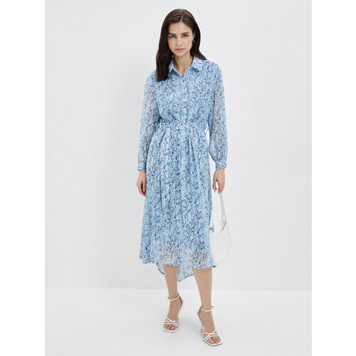 фото Платье zarina, размер s (ru 44)/170, голубой