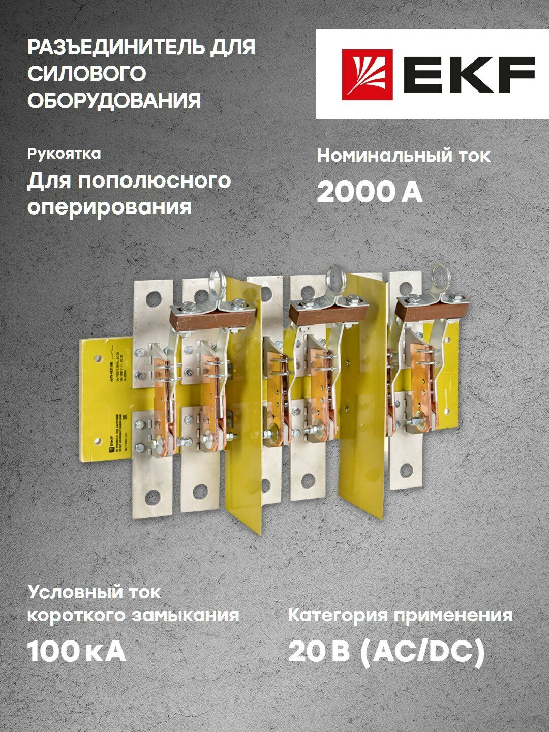 re19-4431160 Разъединитель РЕ19-44-31160 2000А PROxima EKF - фото №15