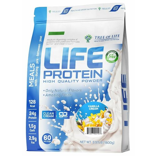 Tree of Life Life Protein 1800 гр (ванильное мороженое)