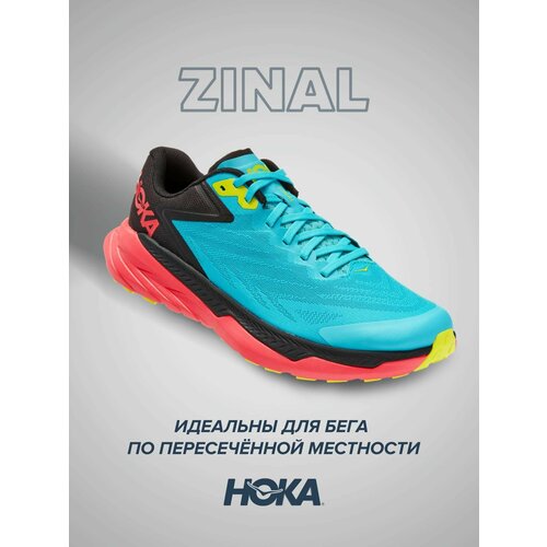 кроссовки hoka полнота d размер us9d uk8 5 eu42 2 3 jpn27 черный Кроссовки HOKA, полнота D, размер US9D/UK8.5/EU42 2/3/JPN27, голубой