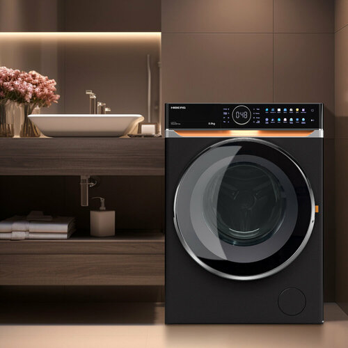 Стиральная машина HIBERG i-DDQ10 - 814 B Inverter Прямой привод DD Smart - стирка в одно касание Обработка паром Обеззараживание UV 10800000₽