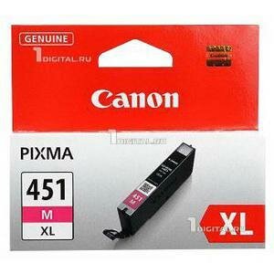 Картридж Canon CLI-451M XL (6474B001) пурпурный Pixma iX-6840 MX-924 IP-7240/8740 MG-6340/6440