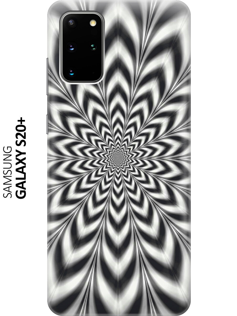Силиконовый чехол Черно-белая иллюзия на Samsung Galaxy S20+ / Самсунг С20 Плюс