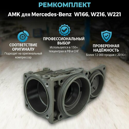 Ремкомплект компрессора AMK (голова) для Mercedes-Benz W166, W216, W221