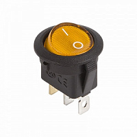 фото Выключатель SC 777 3c Подсв.220V желтый off-on