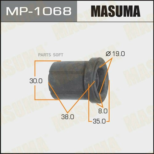 MASUMA MP-1068 Втулка рессорная упаковка 2 шт цена за 1 шт 410₽