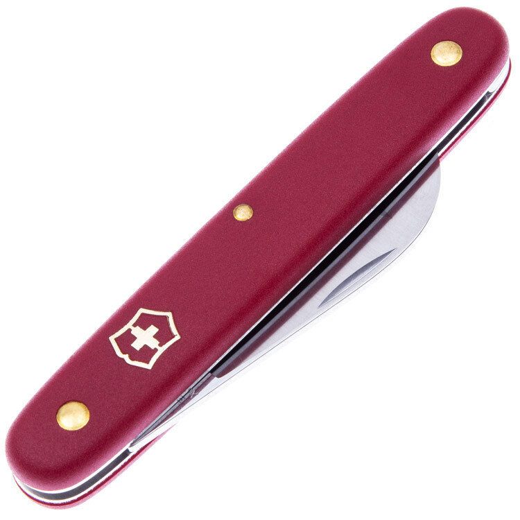 Нож садовый VICTORINOX Floral 3.9060, красная рукоять - фотография № 4