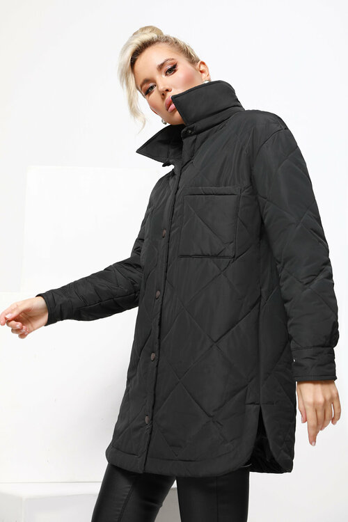 Куртка-рубашка  DStrend, размер 44, черный