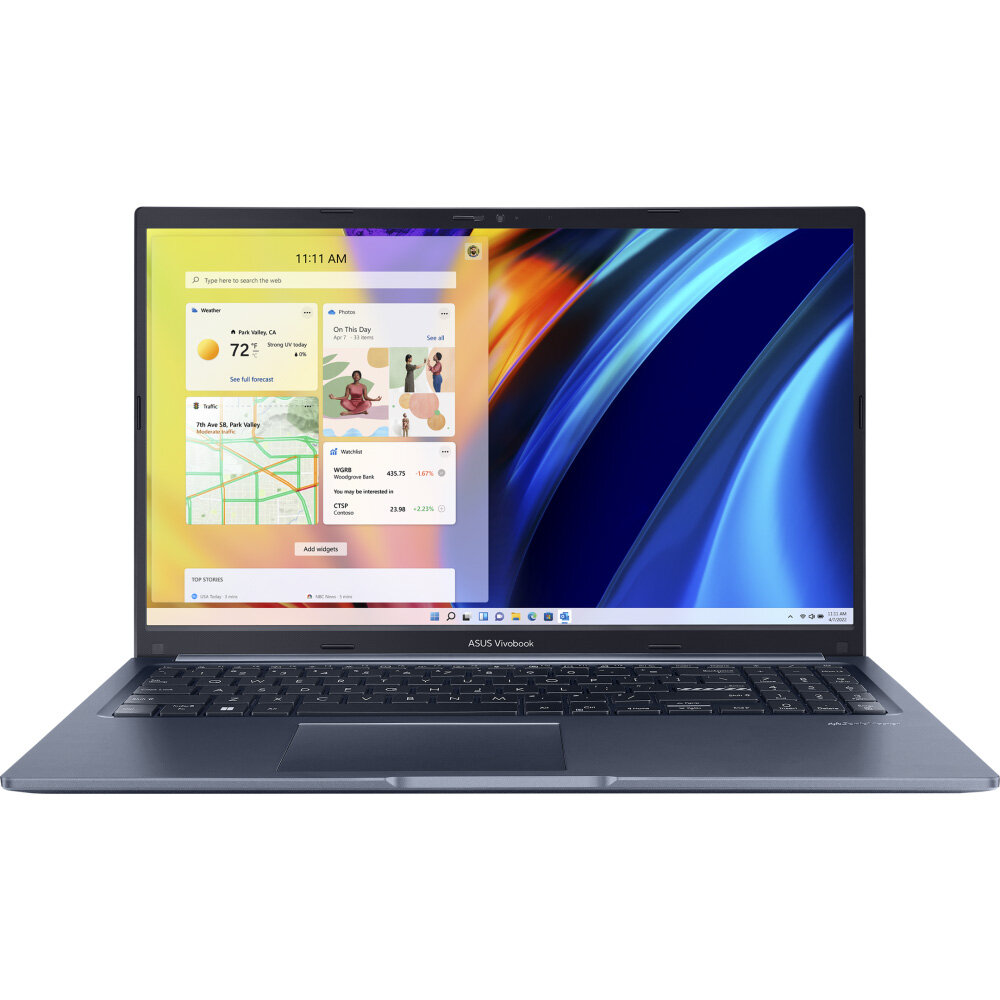Ноутбук ASUS Vivobook 15 X1502ZA-BQ414, 15.6" (1920x1080) IPS/Intel Core i5-1240P/16ГБ DDR4/512G SSD/Iris Xe Graphics/Без ОС, синий (90NB0VX1-M01640)