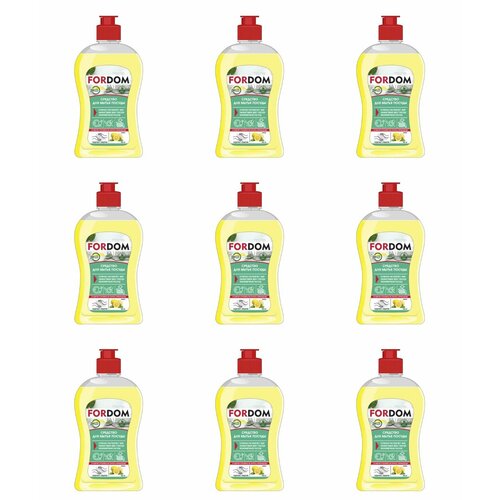 Fordom Средство для мытья посуды Лимон 450 мл, 9 шт