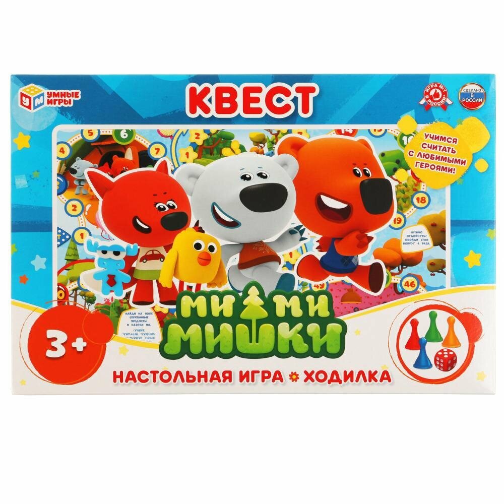 Настольная игра-ходилка Умные игры Квест, Мимимишки (4680107902290)