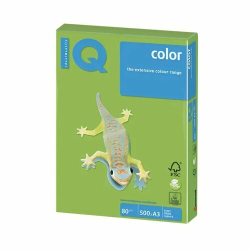 Бумага для принтера IQ Color inten LG46, светло-зеленый