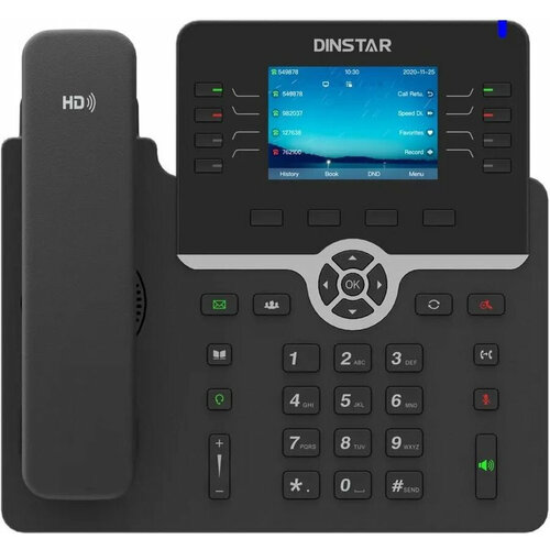 Телефон IP Dinstar C64GP черный телефон ip dinstar c63g черный