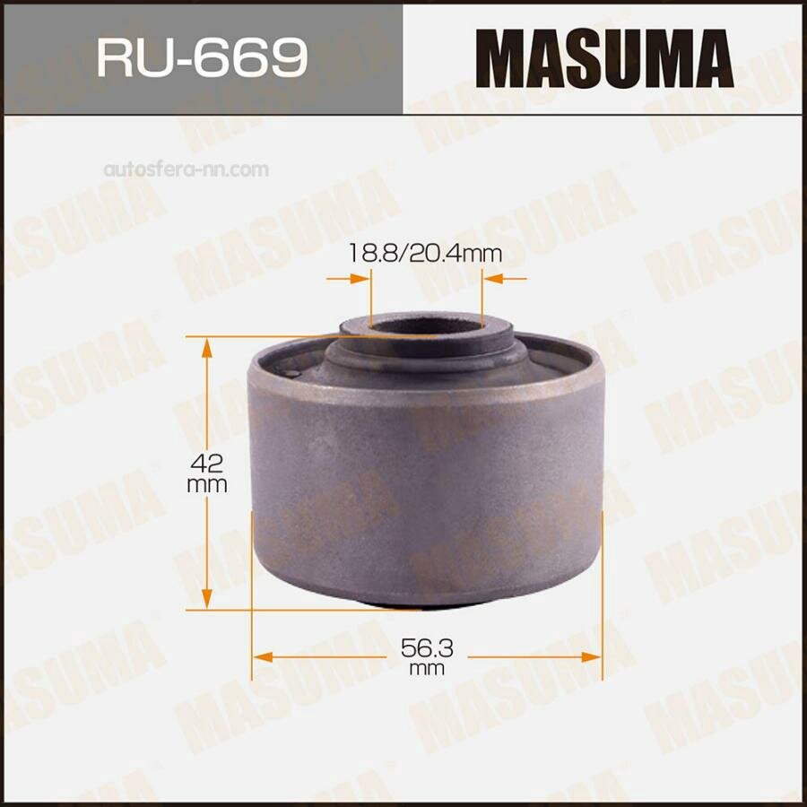 MASUMA RU669 Сайлентблок MASUMA MURANO/ Z51 rear