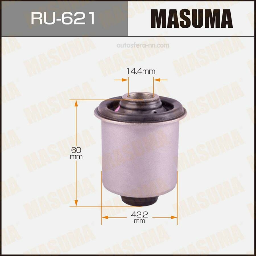 фото Сайлентблок рычага Nissan Pathfinder (R50) 97-05, Terrano (R50) 95-02 переднего передний MASUMA RU-621