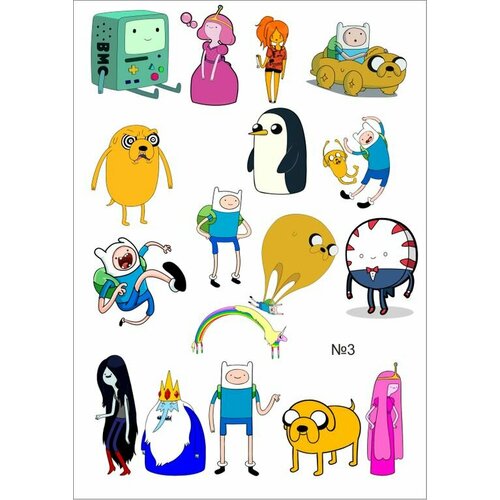 Наклейки, стикеры Время Приключений, Adventure Time №3