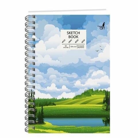 Скетчбук на спирали "Дальние дали", А5, 60 листов (TС5604848) Канц-Эксмо - фото №1