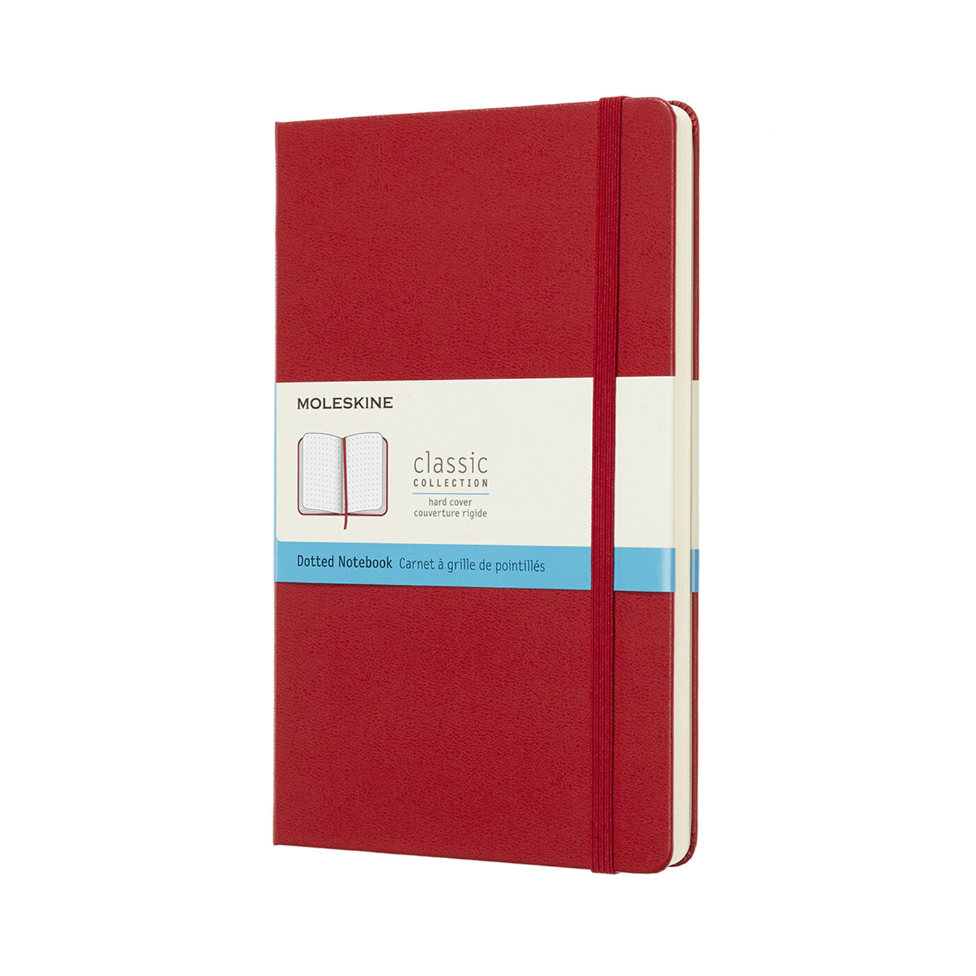 Записная книжка Moleskine Classic (в точку), Large (13х21см), алый красный
