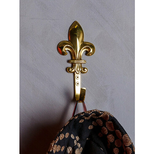 Крючок настенный из латуни Larvij Классика цвет золото 1295₽