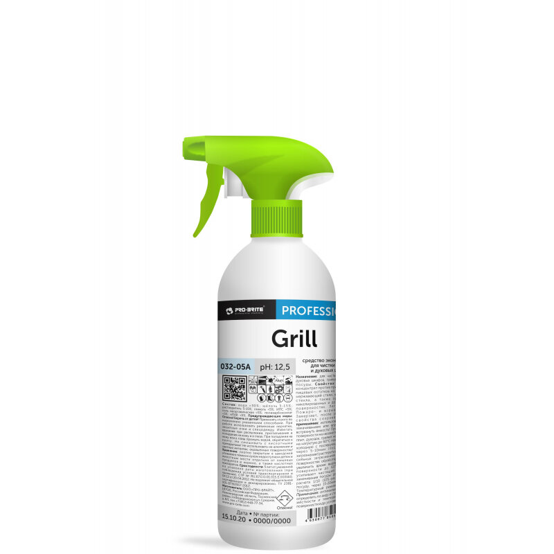 Профессиональная химия Pro-Brite GRILL 05л(триггер) (032-05) антижир 1 шт
