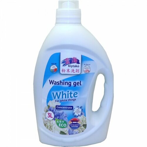 Kiytako гель для стирки, для белого белья, 3 л