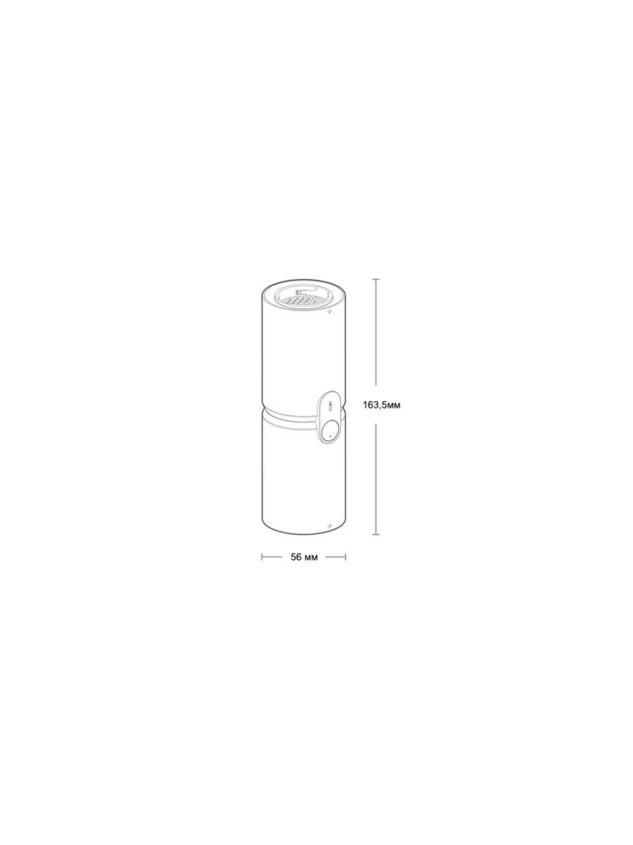 Многофункциональная капсула со сжатым воздухом HOTO Compressed Air Capsule (чёрный 4-в-1: пылесос надувание воздуходувка вакуумная герметизация)