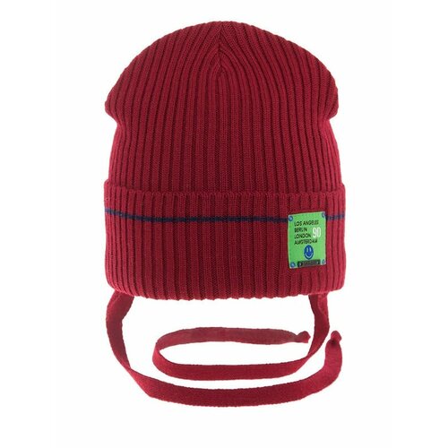 фото Шапка mialt, размер 52-54, красный