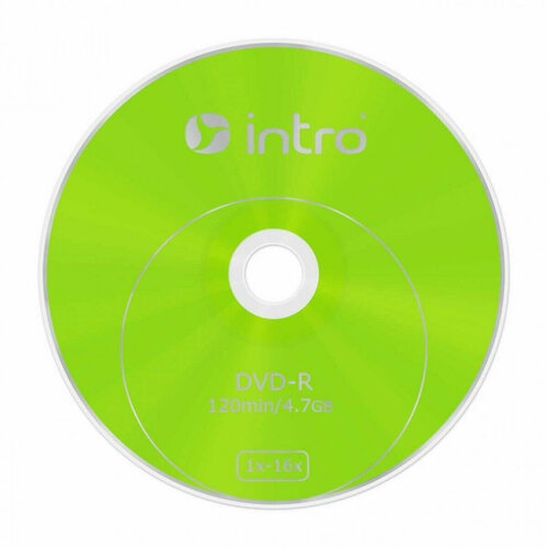 Intro Диск DVD-R Intro 4.7Gb 16x Bulk, 50шт (UL130273A1G)