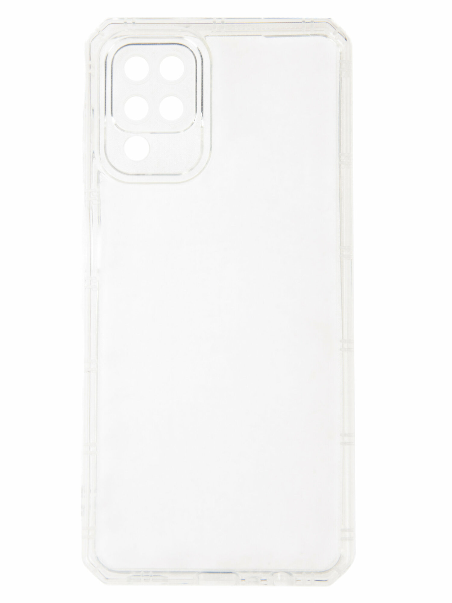 фото Чехол для смартфона Samsung Galaxy A12/М12, силиконовый, противоударный, с усиленной защитой камеры, прозрачный