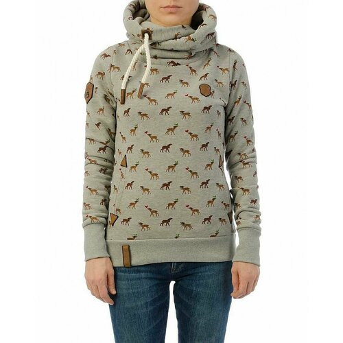 фото Толстовка naketano, размер xl, серый, коричневый