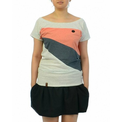 фото Футболка naketano, размер m, розовый, бежевый