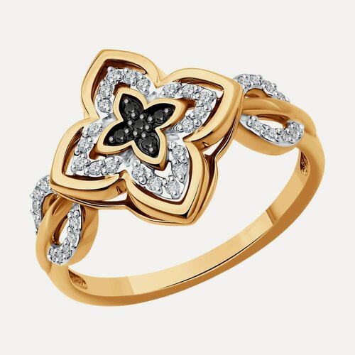 Изображение товара Кольцо, красное золото, 585 проба, бриллиант