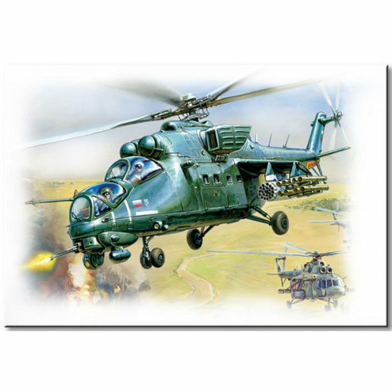Сборная модель Звезда Вертолет МИ-35М - фото №20