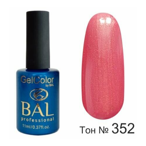 BAL Gel Color №352 Гель-лак каучуковый Манго-танго с мелкими блестками 11 мл хоста манго танго м