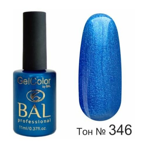 bal гель лак для ногтей gel color 11 мл 50 г 323 BAL Gel Color №346 Гель-лак каучуковый Васильковый 11 мл