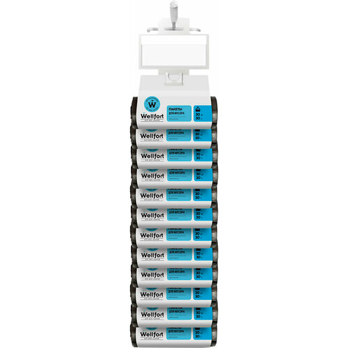 Пакеты для мусора Wellfort ПНД 10мкм 30л 30шт 600₽