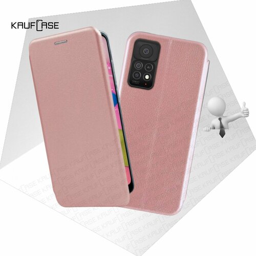 Чехол книжка KaufCase для телефона Xiaomi Redmi Note 11 Pro 5G /Note 11E Pro (6.67), розовое золото. Трансфомер чехол книжка kaufcase для телефона xiaomi redmi note 10 pro 6 67 золото трансфомер