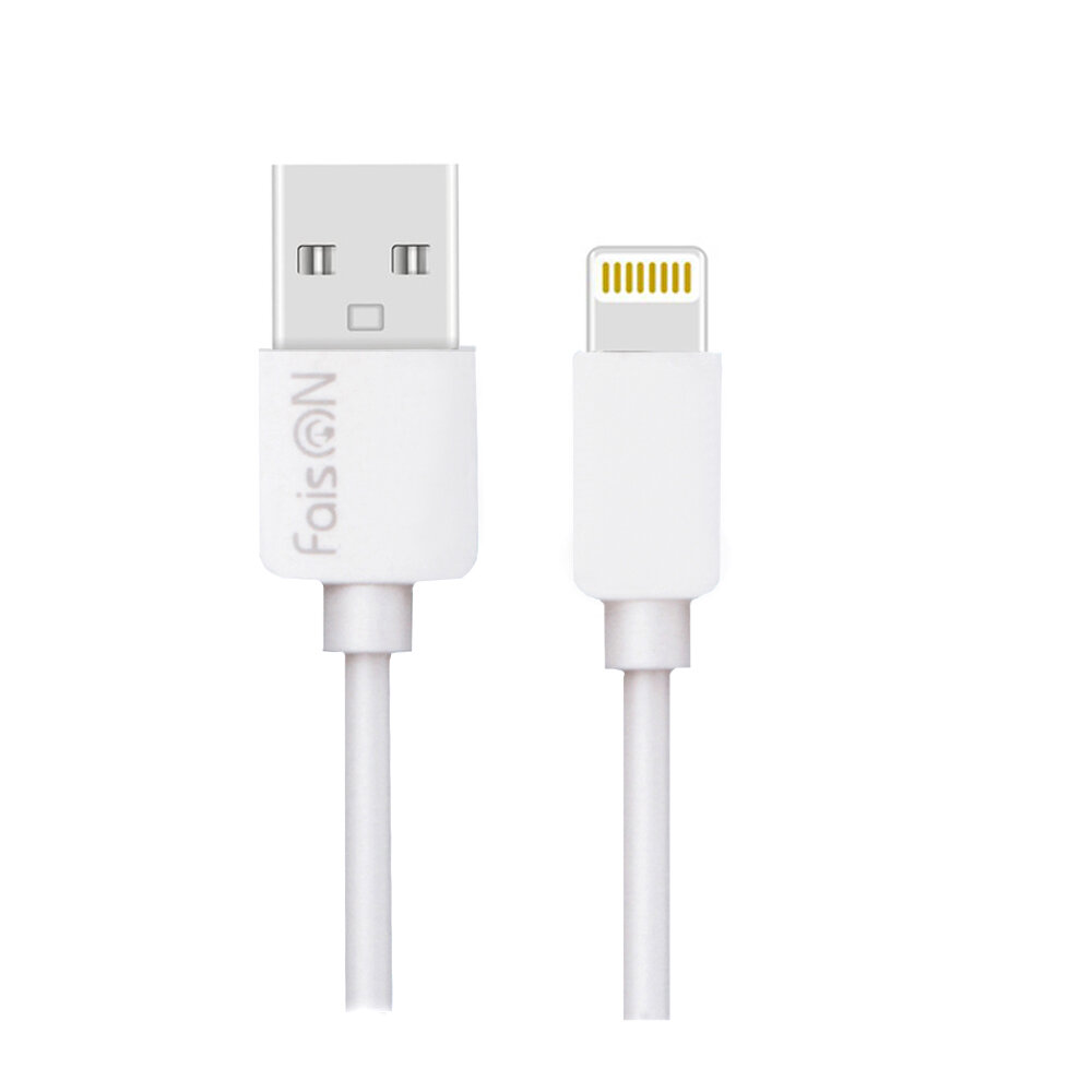 USB кабель - Type-C FaisON FX1 PRIME, 2.0м, круглый, 2.1A, силикон, цвет: белый — фото 1