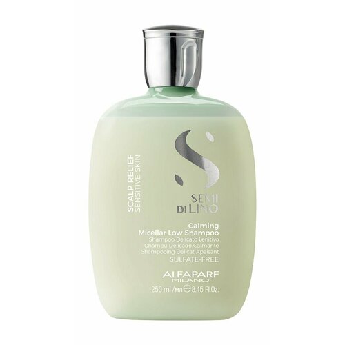 Успокаивающий мицеллярный шампунь Alfaparf Milano Semi Di Lino Scalp Calming Micellar Low Shampoo