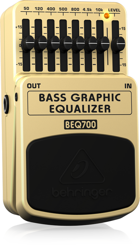 Behringer BASS GRAPHIC EQUALIZER BEQ700 (Bass / Keyboard) педаль 7-полосный эквалайзер для бас-гитар и клавишных