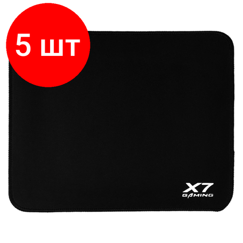 коврик для мыши a4tech x7 pad xp 70m средний черный 350x280x3мм Комплект 5 штук, Коврик для мыши A4Tech X7 Pad X7-200MP черный 250x200x3мм