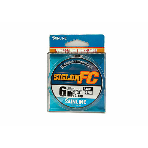 фото Флюорокарбон sunline siglon fc 2020, 0.200 мм, 2,8 кг, 6lb, 30 м (clear).